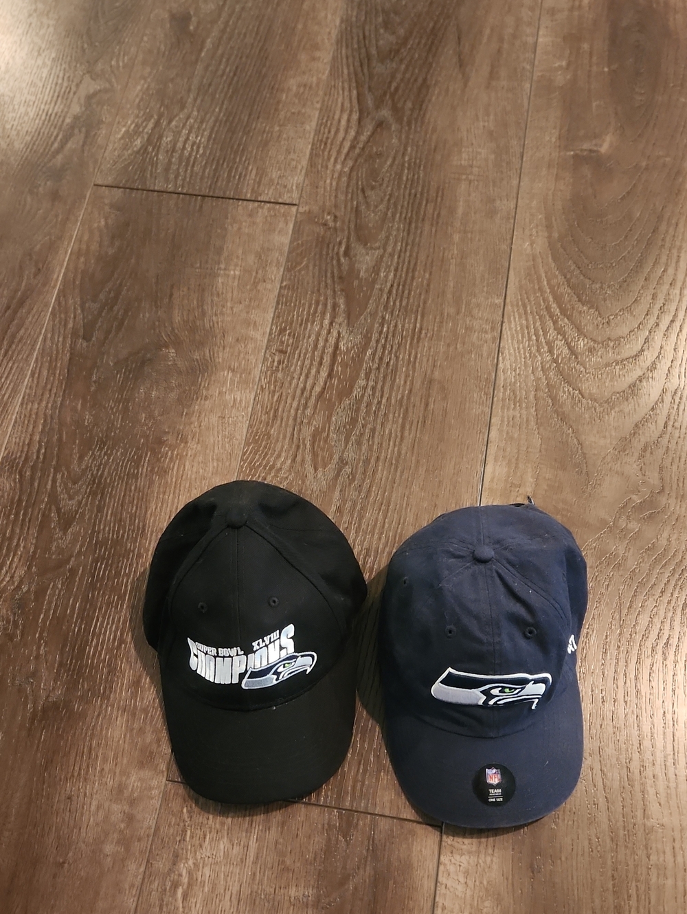 NFL Seattle Seahawks Men's Caps - Navy and Black